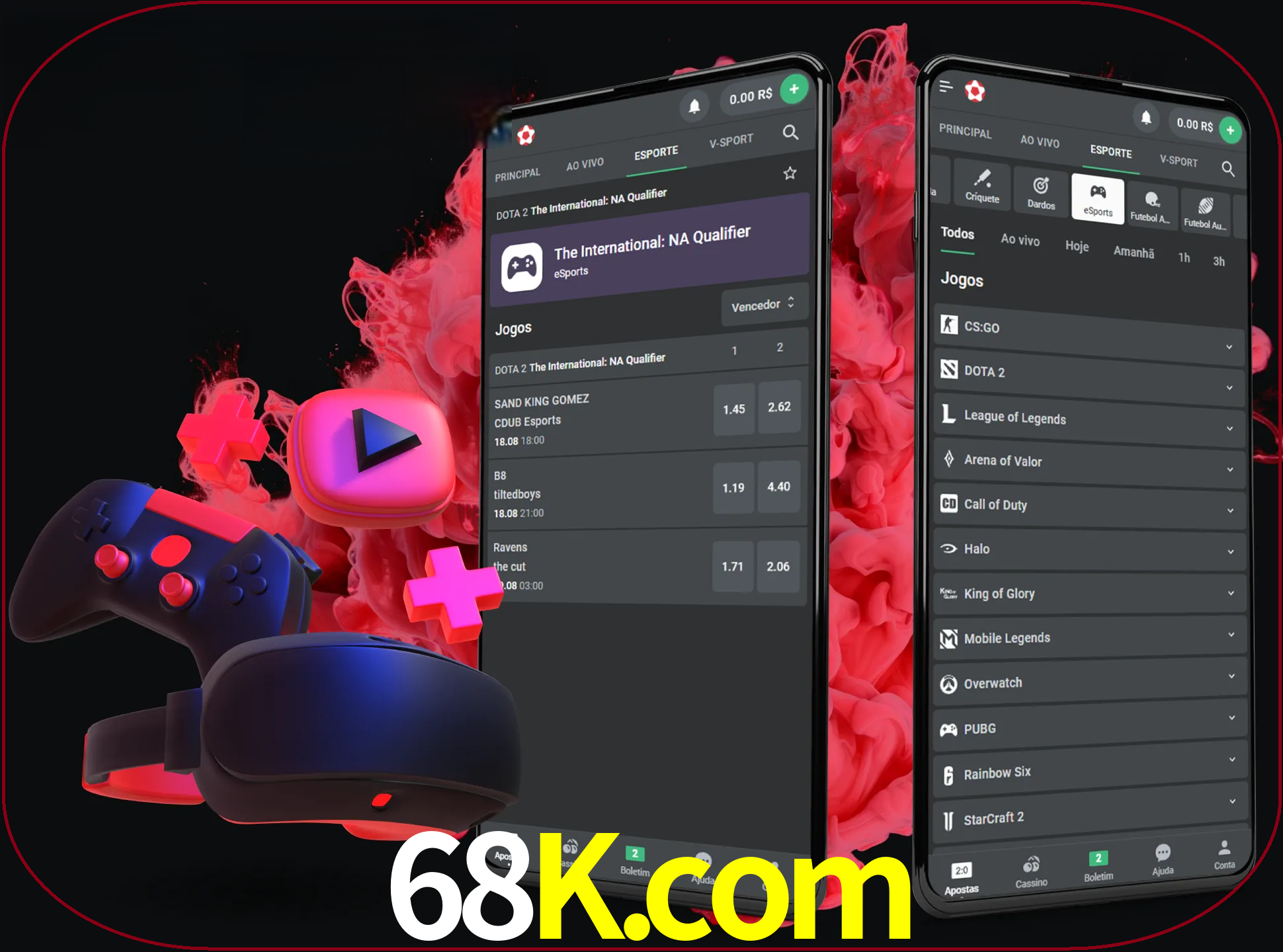 Para ter a aplicação móvel 68k no seu smartphone, basta descarregar o ficheiro apk e seguir as instruções.