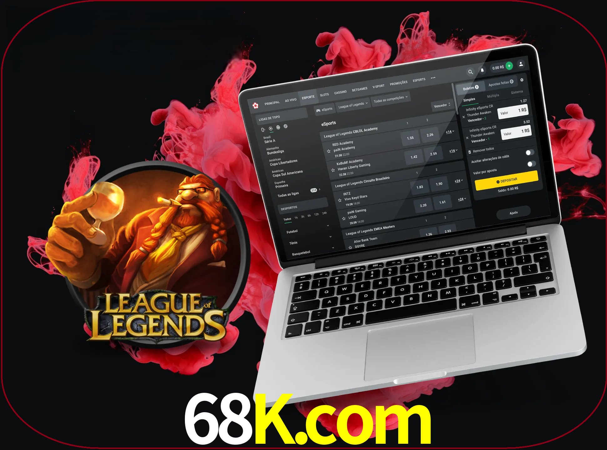 Se é um fã deste jogo, muitos torneios fantásticos que o vão surpreender estão disponíveis no 68k.