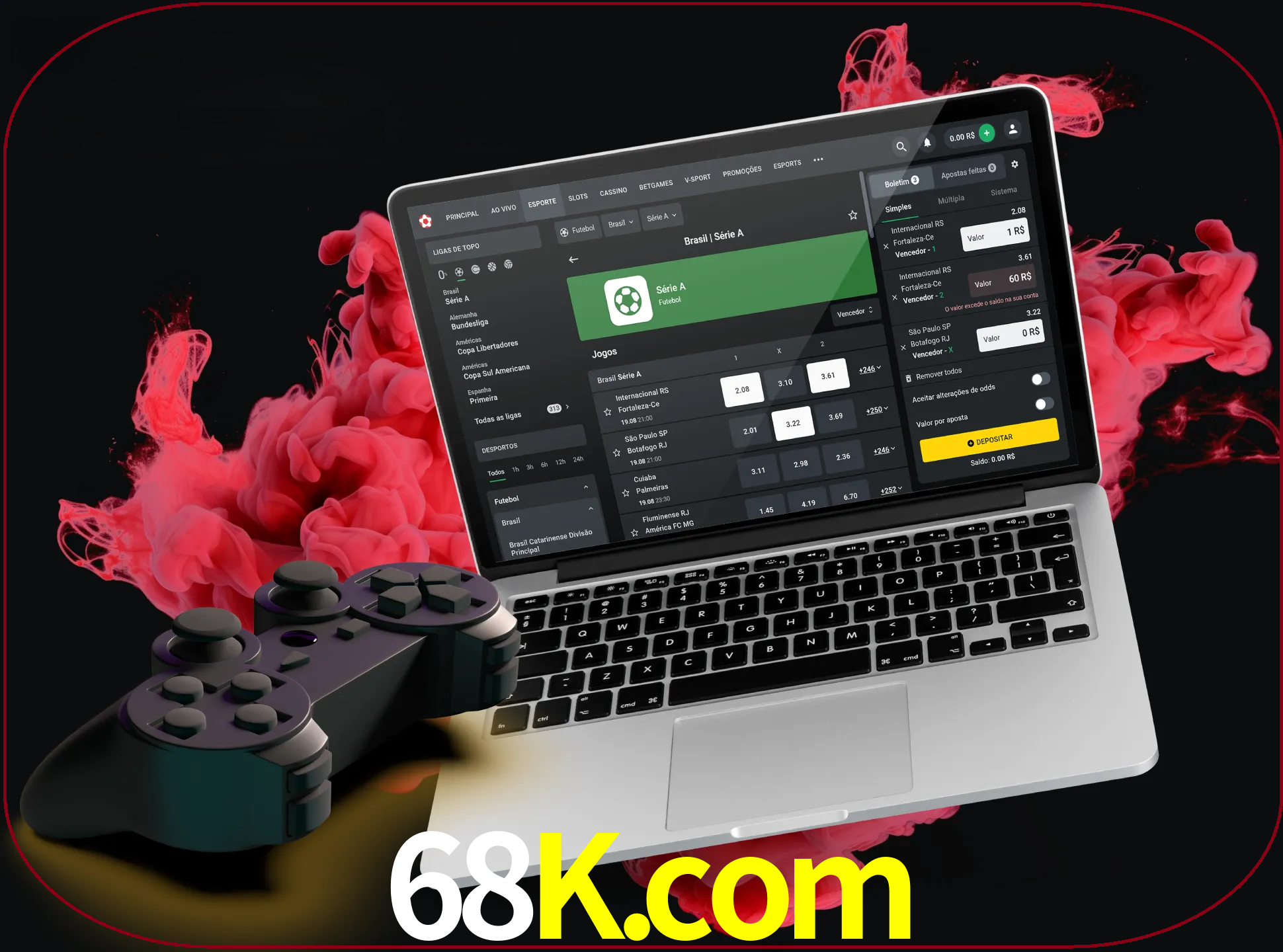 Visite a secção especial de jogos de vídeo em 68k para descobrir em que jogos pode apostar e ganhar muito dinheiro.
